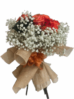 Oranger Rosenstrauß „Herbstzauber“