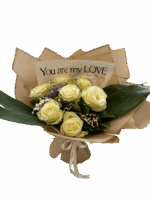 Cremeweißer Rosenstrauß „Pure Love“