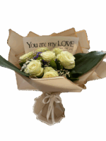 Cremeweißer Rosenstrauß „Pure Love“