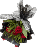 Roter Rosenstrauß „Midnight Passion“